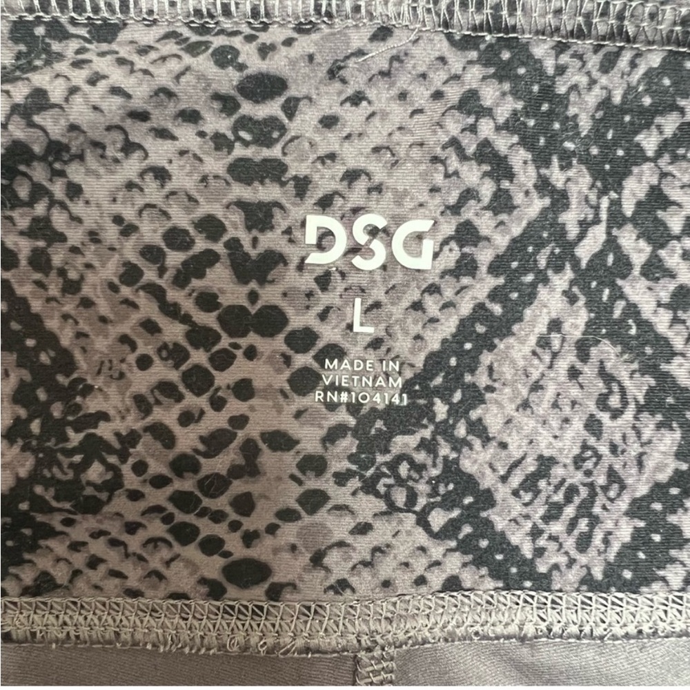 Dsg Snake Skin Print Athletic Leggings Size L - Picture 3 of 4